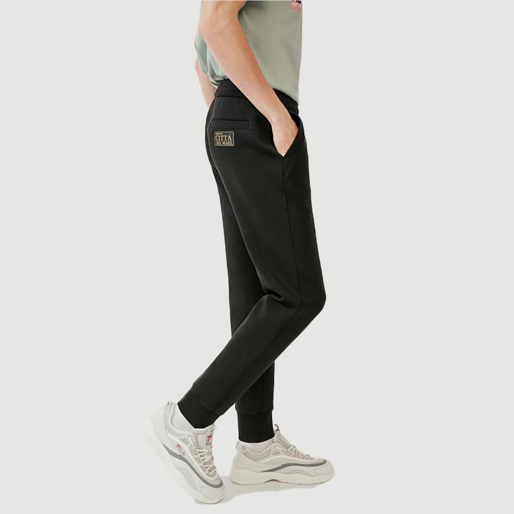 FILA Logo Printing Sports Pant Male Black F11M018606F-BK