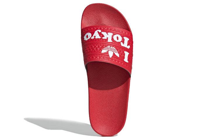 adidas originals Adilette 'White Red' H67739