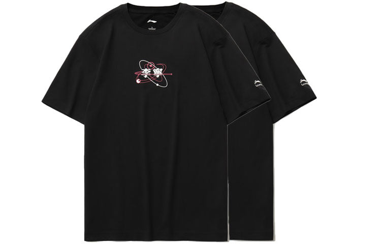 Li-Ning Graphic Loose Fit Short Sleeve T-shirt 'Black' AHSR153-1