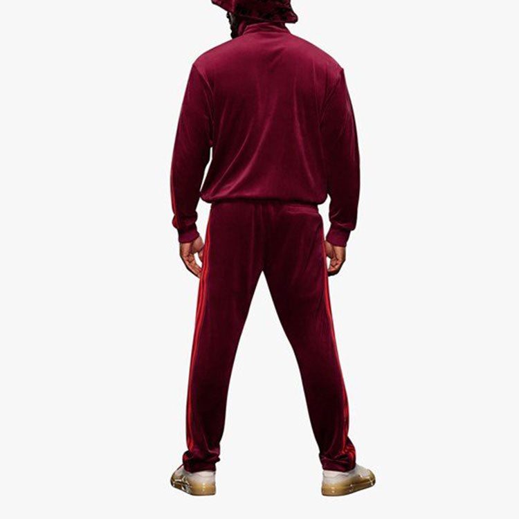 adidas x IVY PARK Crossover Velvet Sports Long Sleeves Jacket Couple Style Cherry Red HN0305