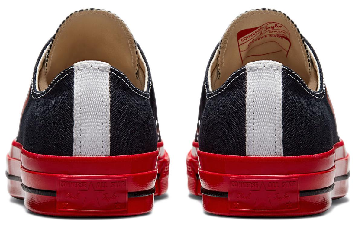 Converse x COMME des GARCONS PLAY Chuck 70 Low 'Black Red' A01795C