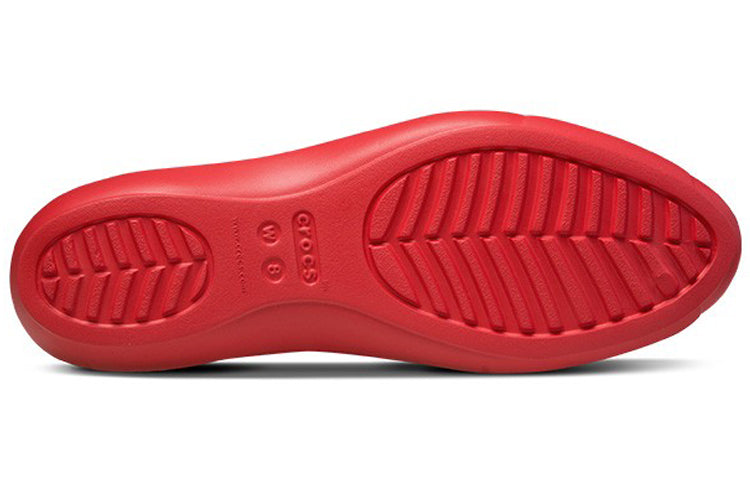 (WMNS) Crocs Flat Red Sandals 202811-8C1