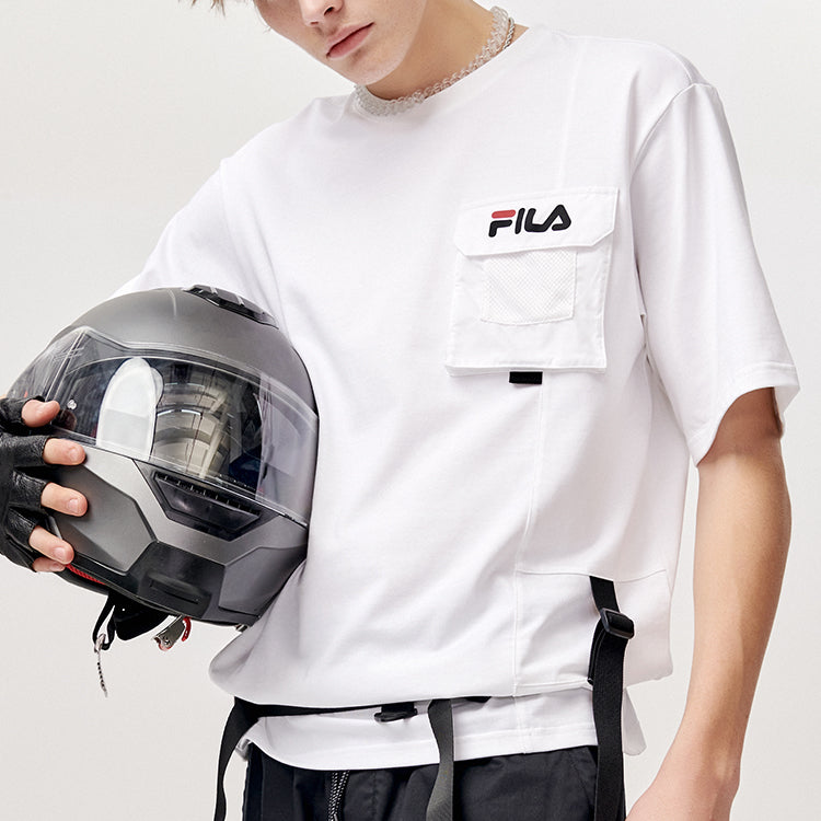 Men's FILA FUSION Round Neck Short Sleeve White T11M123106A-WT