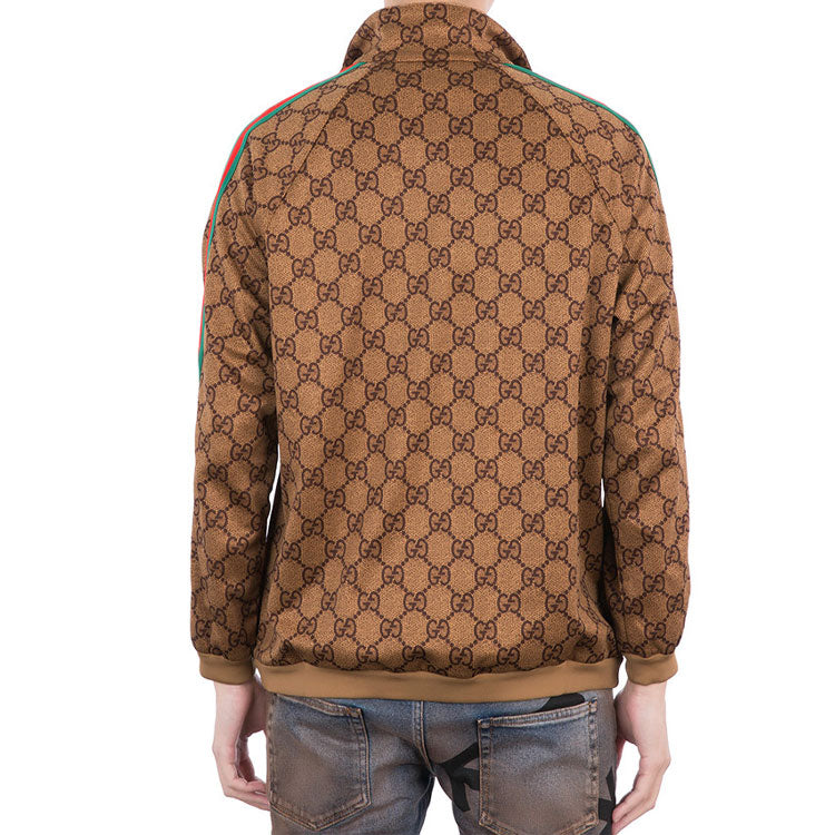 Gucci GG Plain Knit Jacket For Men Brown 523488-X9V34-2035