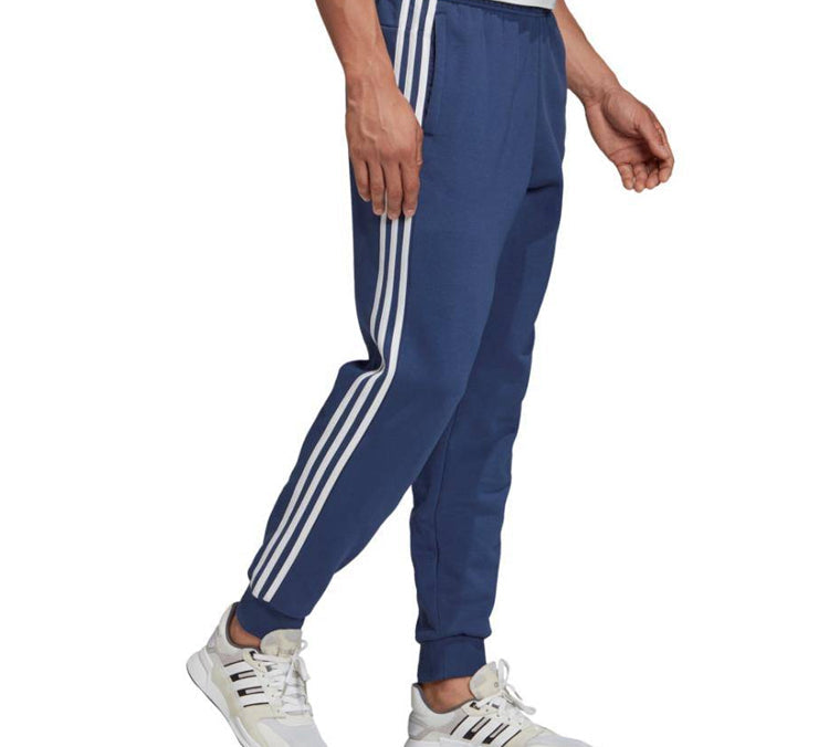 adidas Classic Logo Printing Drawstring Sports Pants Blue FM6276
