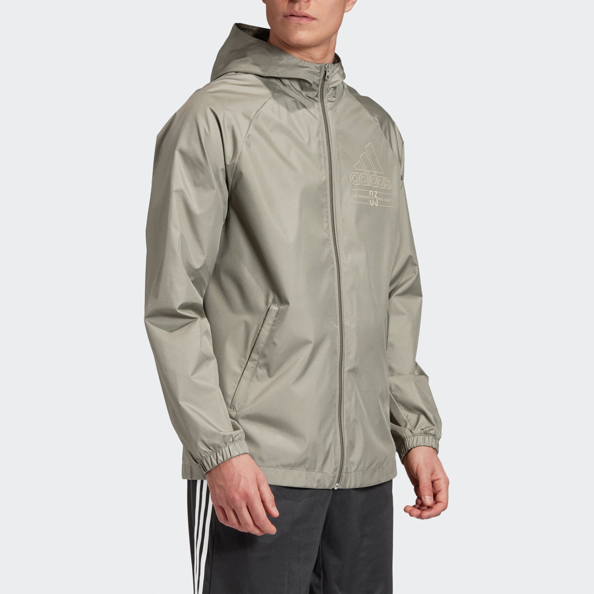 adidas M BB WB Casual Sports Hooded Jacket Green GD3839