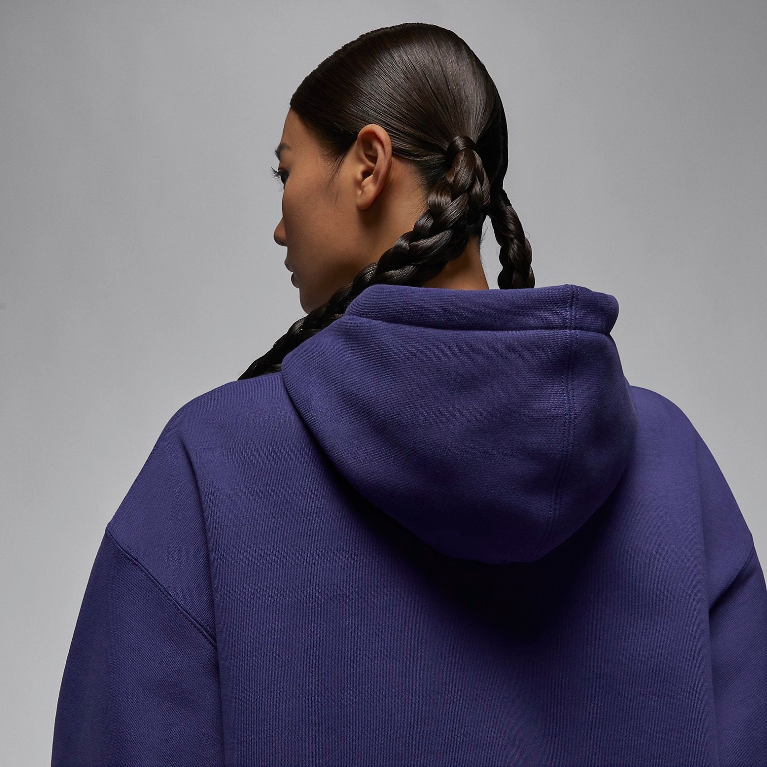 (WMNS) Air Jordan Flight Fleece Hoodie 'Purple' FB5111-502