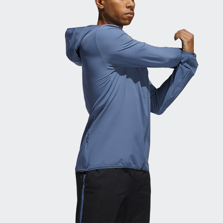 adidas Running Sports Hooded Jacket Blue DQ2539