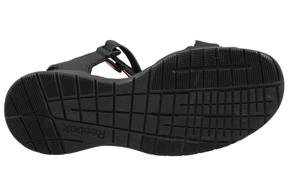 Reebok Swim Aztrix Black Orange Sandals 'Black Orange' EX6044