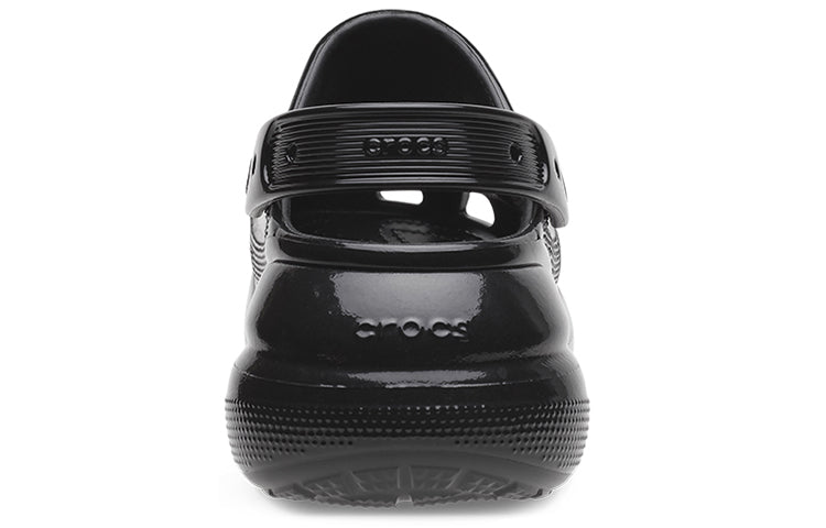 (WMNS) Crocs Crush High Shine Clogs 'Black' 209285-001