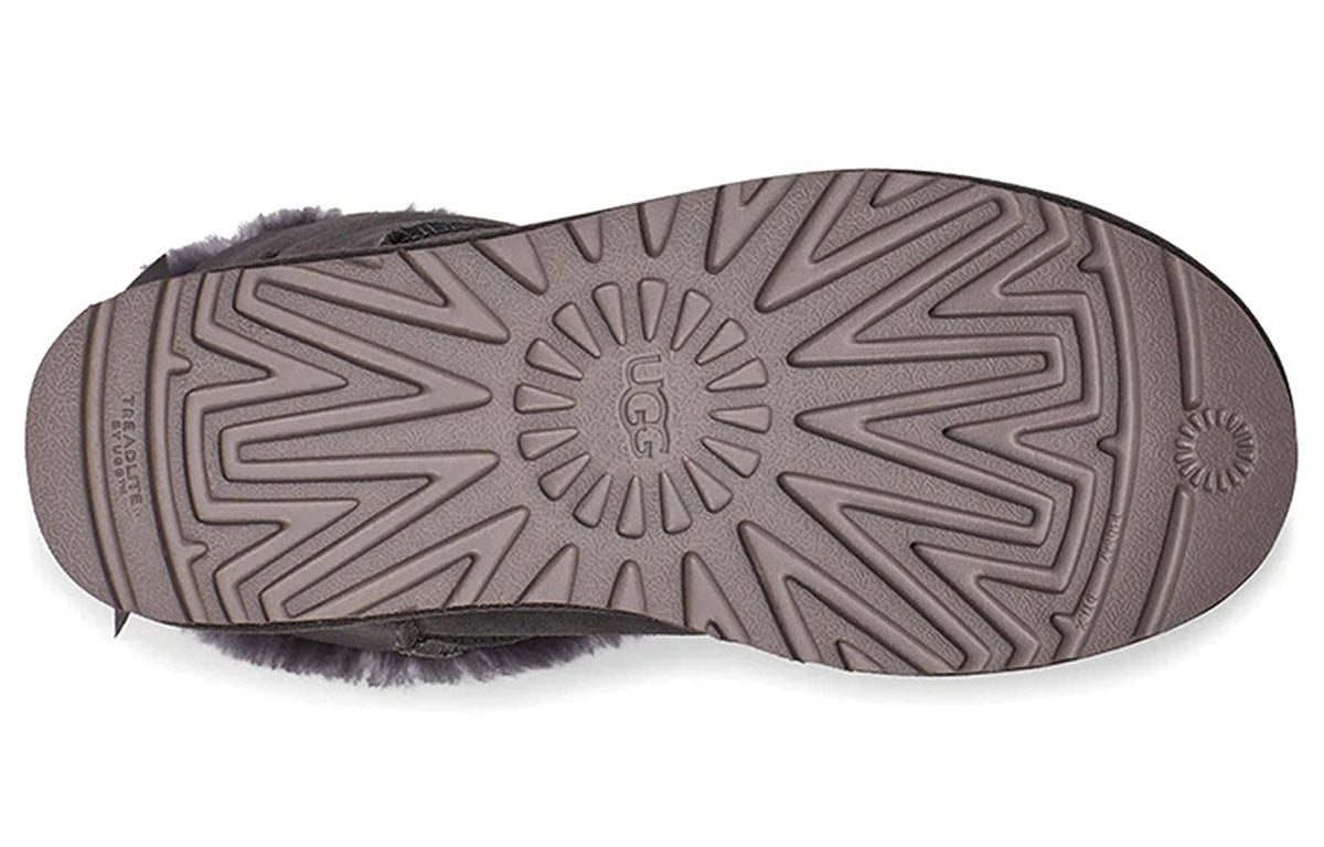 (WMNS) UGG Mini Bailey Bow II Shimmer Fleece Lined Purple 1112533-NHT