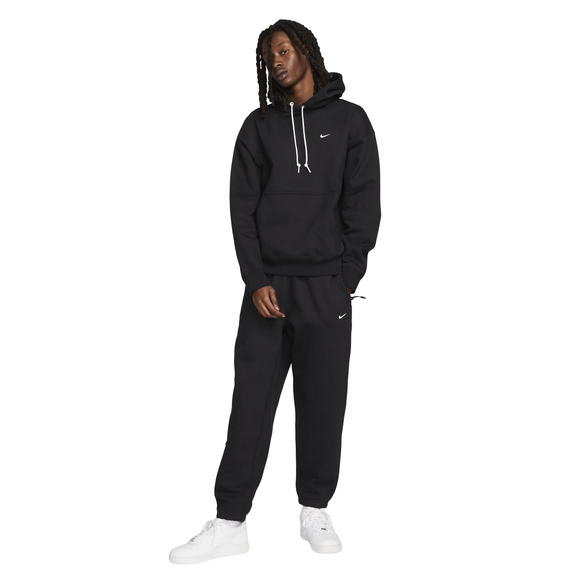 Nike Solo Swoosh Fleece Pullover Hoodie DX1355-010