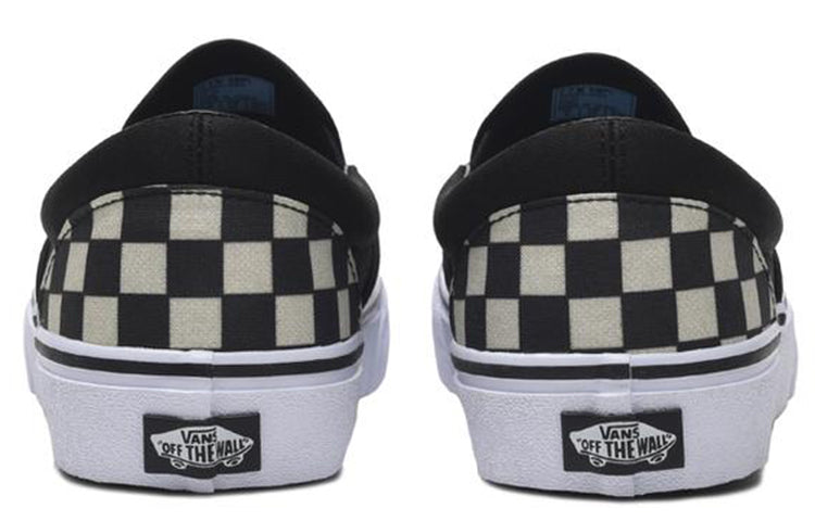 Vans Slip-On Black White Grid Japanese Version Black And White 587212-0004