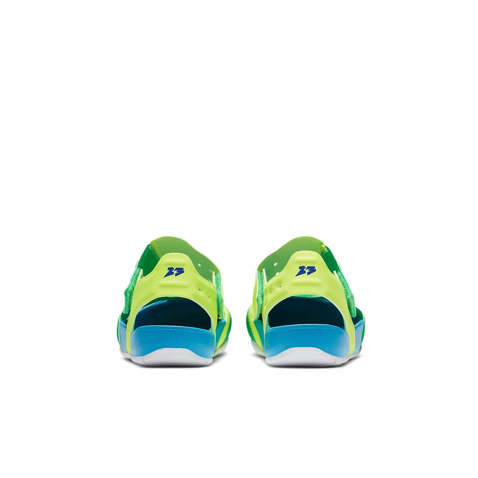 (PS) Air Jordan Flare Casual Colorblock Green Blue Yellow Sandals 'Green Blue Yellow' CI7849-300