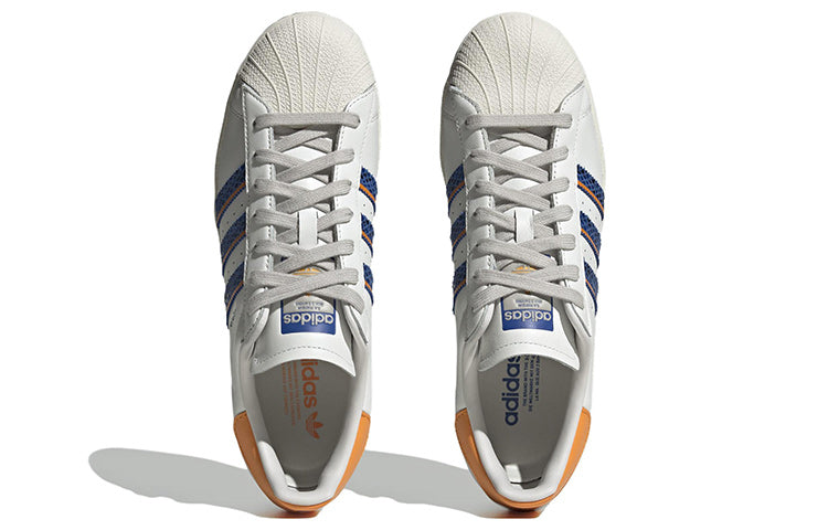 adidas Superstar 'White Orange Rush Snakeskin' FZ6476