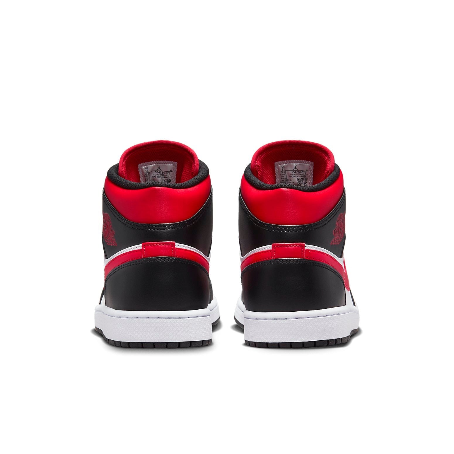 Air Jordan 1 Mid 'Bred Toe' 554724-079