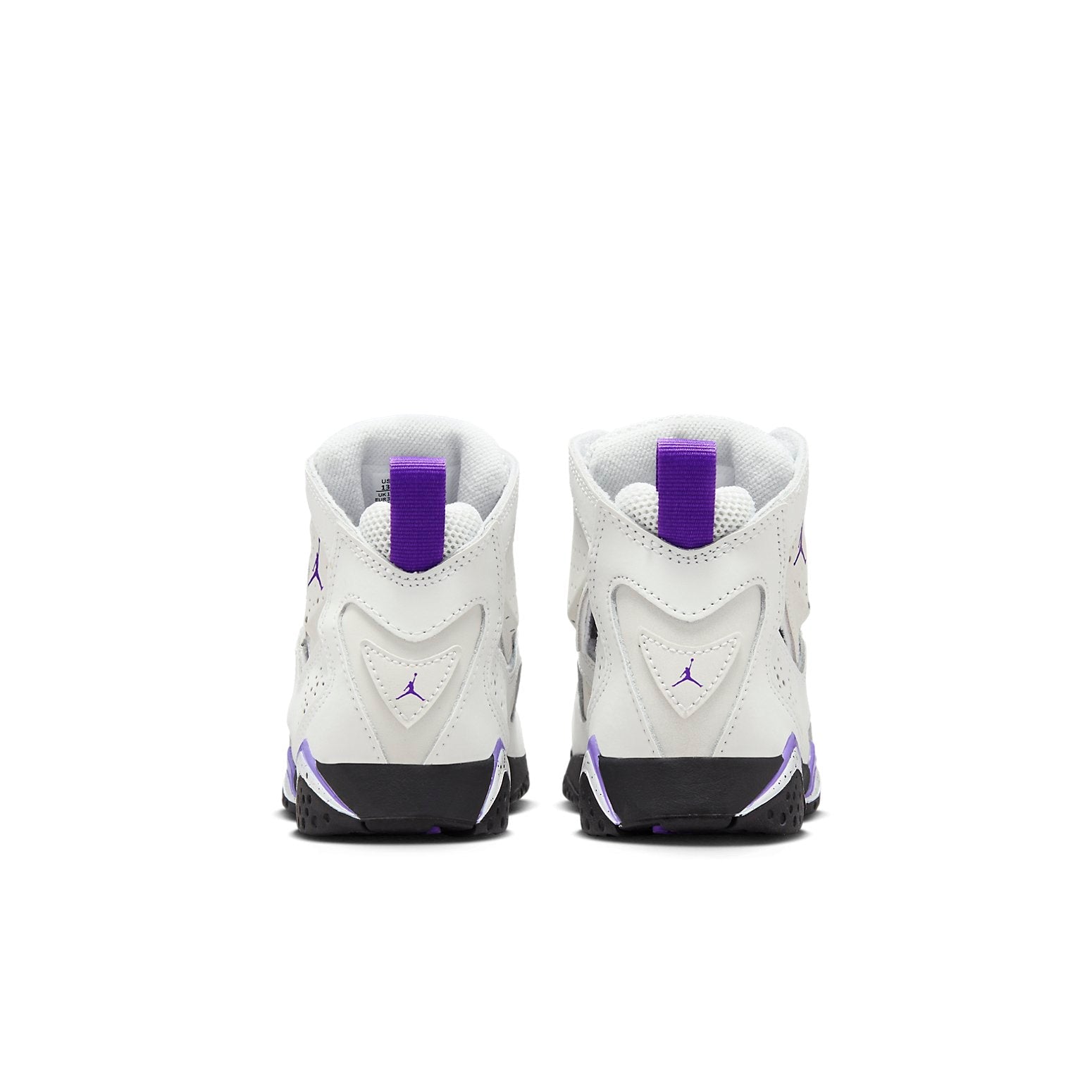 (PS) Air Jordan True Flight 'Light Base Grey White Black Purple Venom' 343796-052