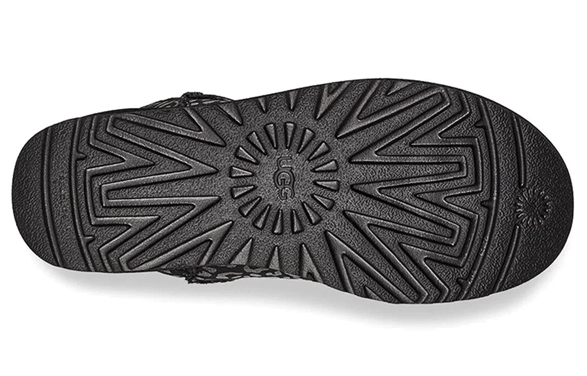 (WMNS) UGG Classic Mini Snow Leopard Black 1113494-BLK