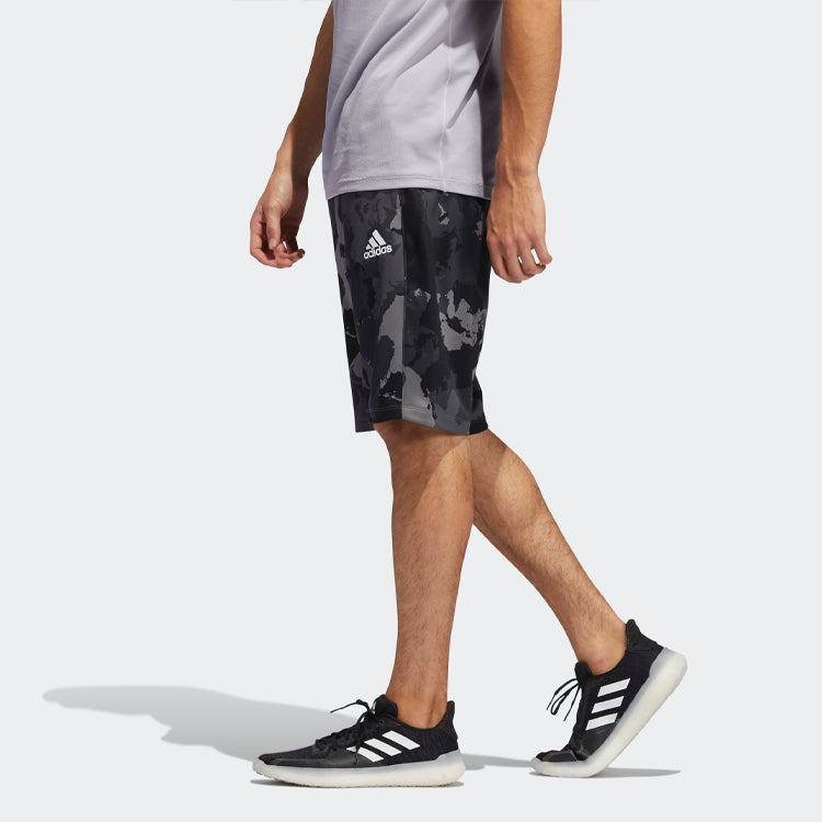 adidas Camo Short Camouflage Printing Sports Training Shorts Gray GH5161
