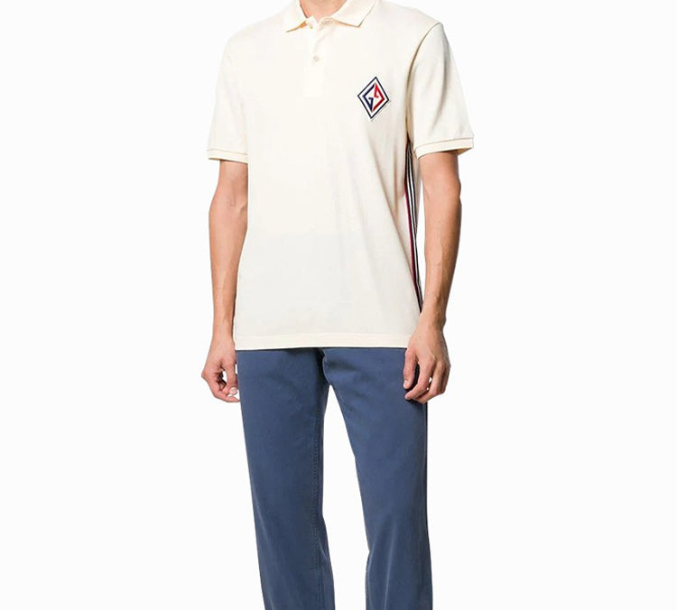 Gucci Embroidered Logo Short Sleeve polo White 564651-XJAYM-9247