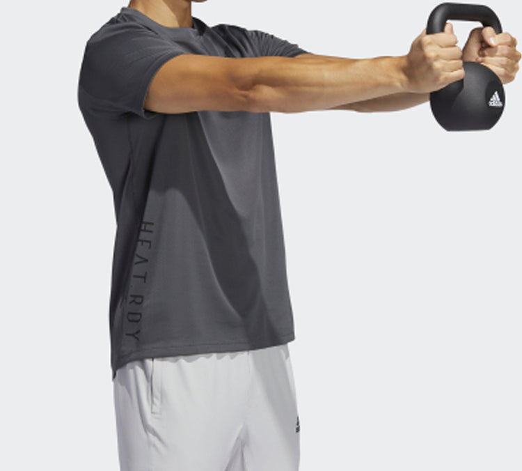 adidas Trg Tee H.Rdy Sports Training Short Sleeve Gray FM2100