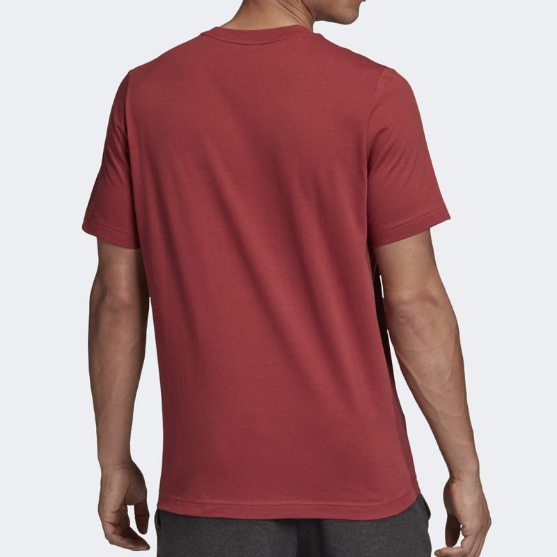 adidas MH BOS Tee Round-neck Short-sleeve Tee Men Red GC7351