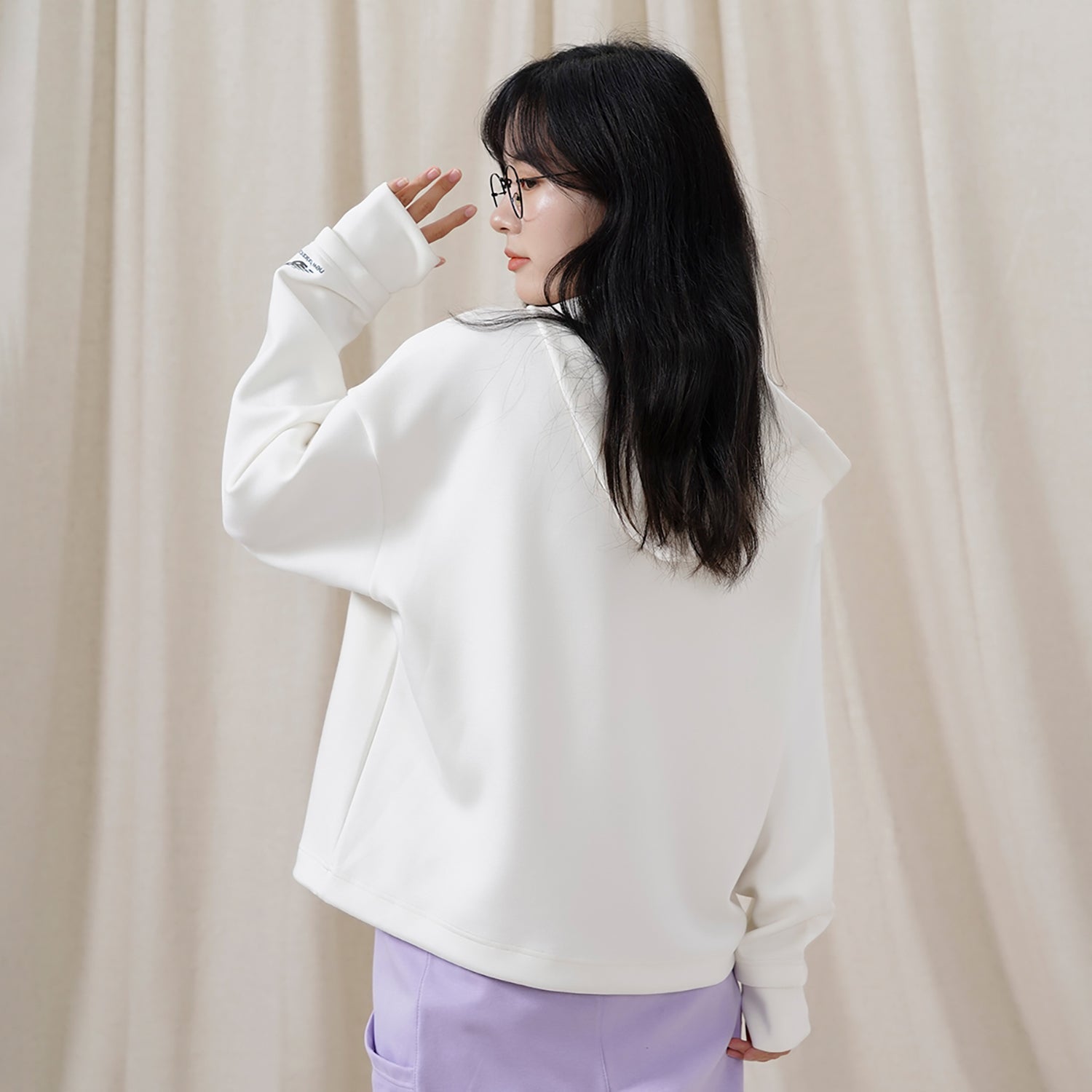 (WMNS) New Balance Casual Logo Hoodie Asia Sizing 'White' 5CC39742-IV