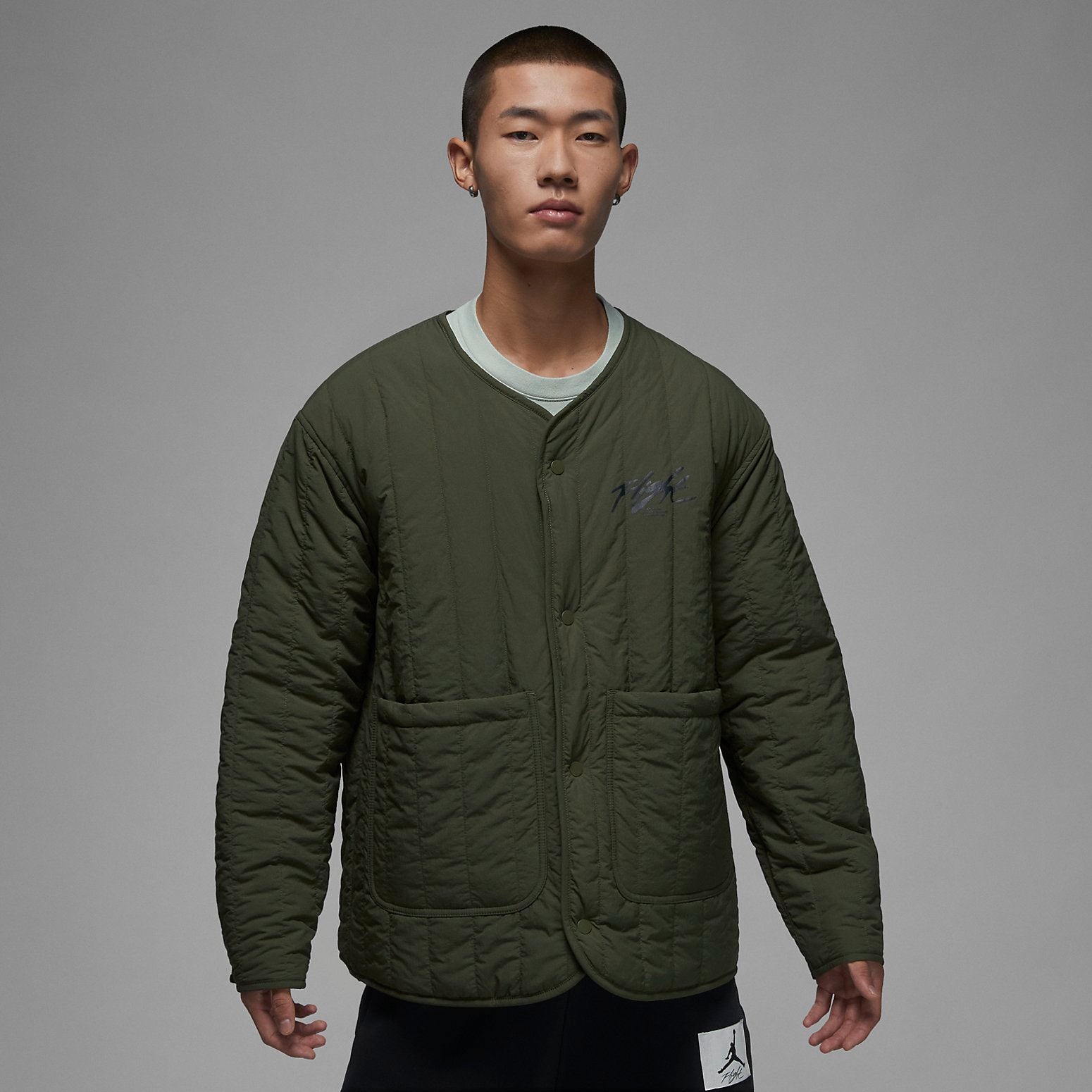 Air Jordan Flight Heritage Reversible Jacket 'Navy Green' DX4350-045
