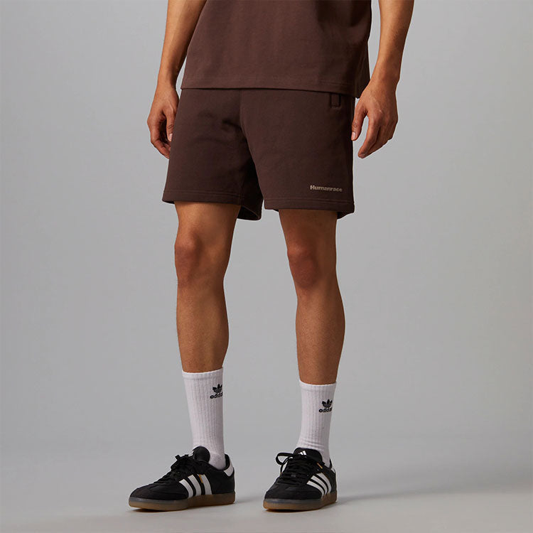adidas x Pharrell Humanrace Small Logo Shorts 'Brown' HJ7066