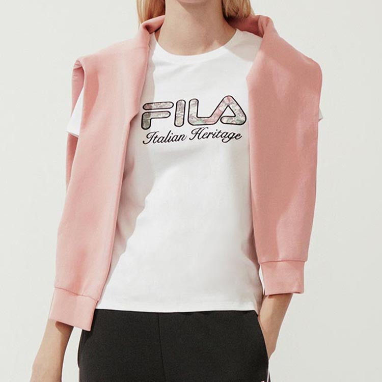 (WMNS) FILA Casual White Bottoming Shirt F11W018101F