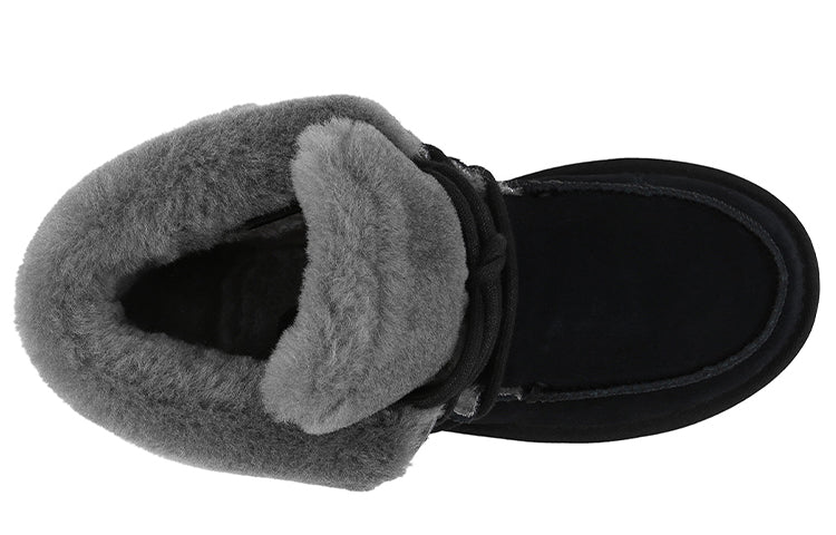 (WMNS) UGG Diara Lacing Fleece Lined Black 1113090-BLK