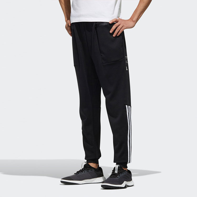 Men's adidas Logo Alphabet Sports Pants/Trousers/Joggers Black CE9036