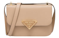 PRADA Saffiano Leather Crossbody Bag Shoulder Bag Women's Sand Beige Yellow