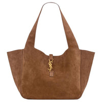 SAINT LAURENT LE5A7 Suede One Shoulder Handbag Women's Caramel