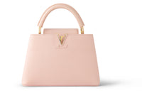 LOUIS VUITTON Capucines Taurillon Leather Capusin Shoulder Crossbody Handbag Small Size Women's Pink
