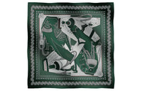 HERMES Silk Scarves Women's Green