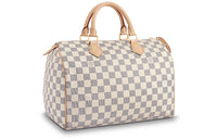 LOUIS VUITTON Speedy Canvas Pillow Bag Handbag 30 Women's White