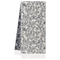 DIOR Cashmere Knit Scarves Women's Marine Blue