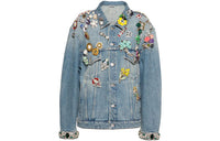 MIU MIU Denim Jackets Women's Blue