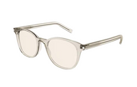 SAINT LAURENT Irregular Shape Sunglasses Unisex Transparent