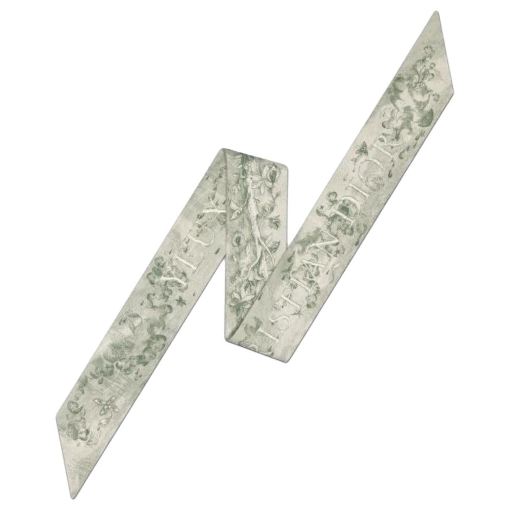 DIOR Silk Scarves Women's Green