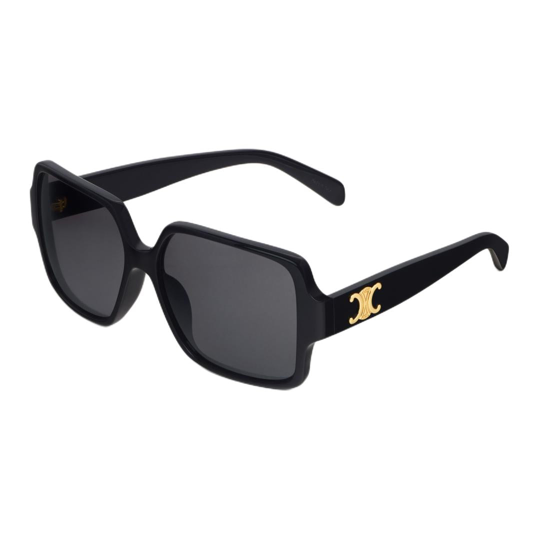 CELINE Acetate Square Sunglasses Women's Black