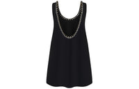 LOUIS VUITTON Chain Belt Silk Mini Dress