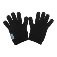 PRADA Cotton Knit Gloves Women's Black