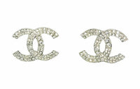 CHANEL Stud Earrings Women's Silver