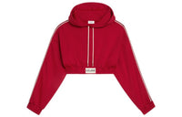 CELINE FW22 Cropped Hoodie In Double Face Jersey