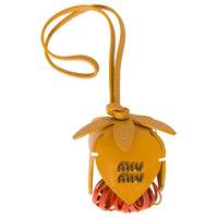 MIU MIU Leather Pendants Women's Orange