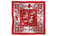 HERMES Silk Scarves Women's Red