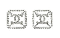 CHANEL Stud Earrings Women's Silver