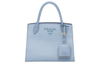 PRADA Monochrome Leather Shoulder Bag Crossbody Bag Regular Women's Interstellar Blue